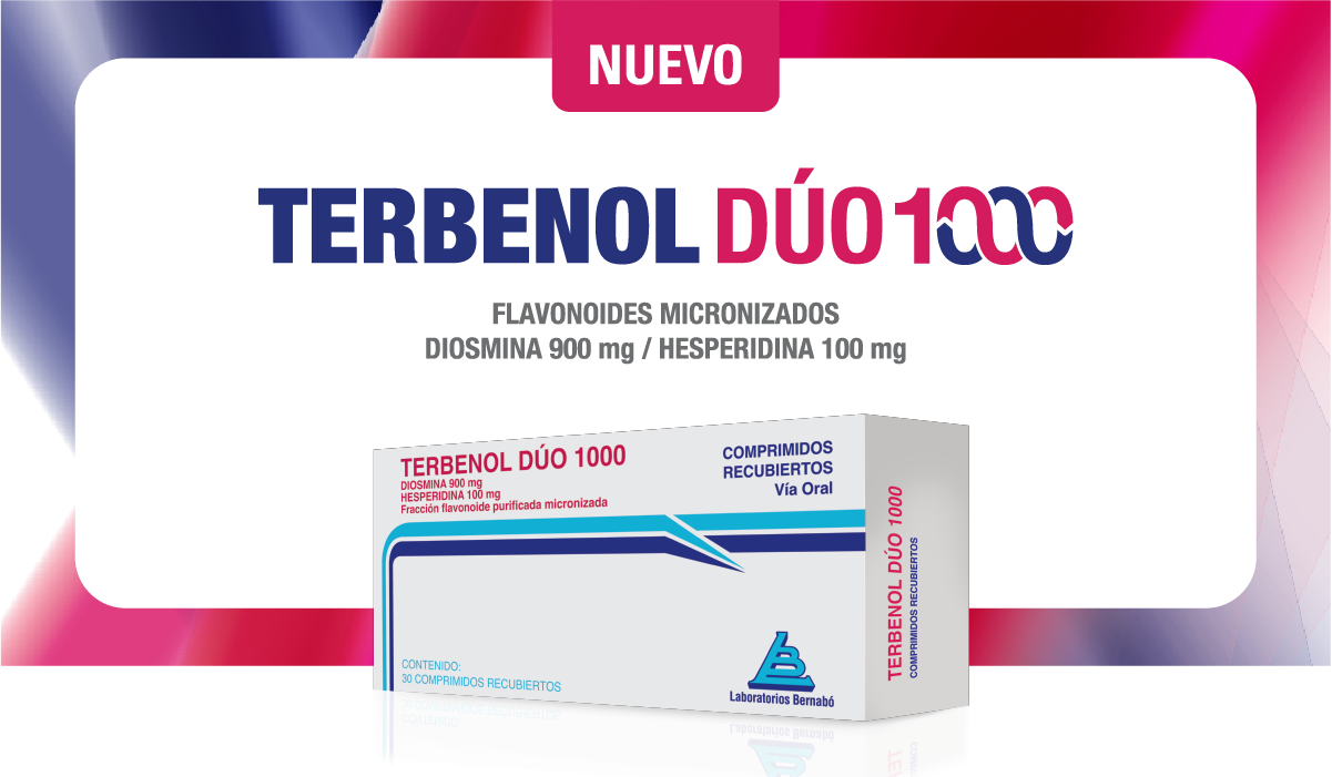TERBENOL DÚO 1000, el flebotónico potente y eficaz
